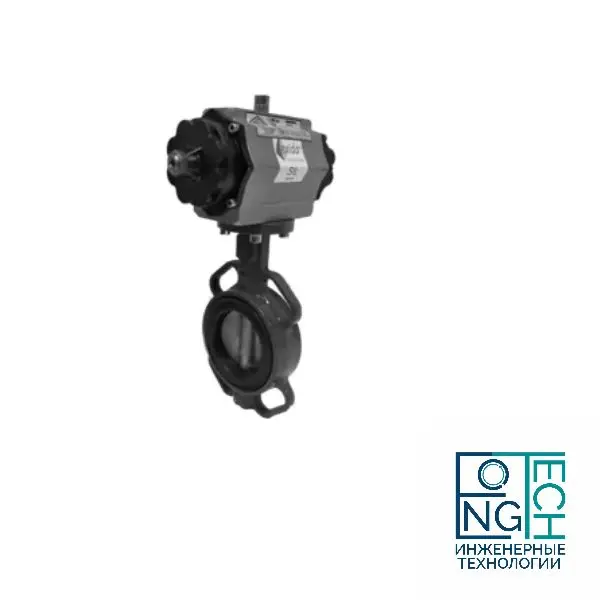 Затвор поворотный дисковый с пневмоприводом ABRA 826 одностороннего действия (с пружинным возвратом) ArTorq PA SR (-20°C...+80°C) Ду 32-300 Затвор поворотный дисковый с пневмоприводом ABRA 826 одностороннего действия (с пружинным возвратом) ArTorq PA SR (-20°C...+80°C) Ду 32-300