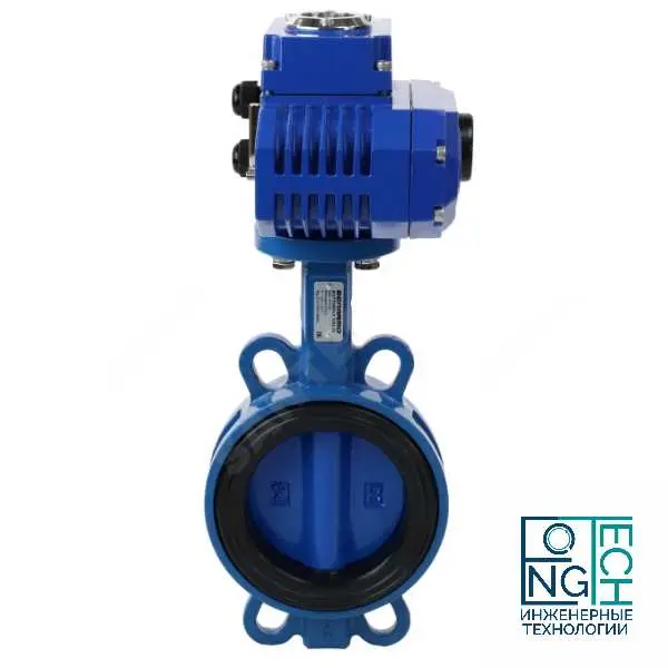 Затвор дисковый поворотный межфланцевый чугунный с чугунным диском манжета EPDM с электроприводом Q 230В Benarmo  Ду50-200 Ру16 Затвор дисковый поворотный межфланцевый чугунный с чугунным диском манжета EPDM с электроприводом Q 230В Benarmo  Ду50-200 Ру16