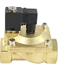 Клапан электромагнитный DN.ru VS400-ET-NC-220VAC 2″ Ду50 Ру16, соленоидный двухходовой, корпус - латунь, уплотнение - EPDM, резьбовой, нормально-закрытый, пилотный, катушка - 220В Москва