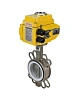 Затвор дисковый поворотный DN.ru WBV3232P-2W-Fb-H Ду250 Ру16, корпус - нержавеющая сталь 316L, диск - нержавеющая сталь 316L, уплотнение - PTFE, с электроприводом DN.ru QT-N-060EM-O1-220VAC-У1 220В Москва