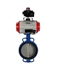 Затвор дисковый поворотный DN.ru WBV1413E-2W-Fb-H Ду300 Ру16, корпус - чугун GGG50, диск - чугун GGG40, уплотнение - EPDM, с пневмоприводом DN.ru PA-DA-140 двойного действия, пневмораспределителем 4М310-08 24В NAMUR, БКВ APL-410N EX Москва