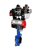 Затвор дисковый поворотный DN.ru WBV1132N-2W-Fb-H Ду125 Ру16, корпус - чугун GG25, диск - нержавеющая сталь 316L, уплотнение - NBR, с пневмоприводом DN.ru PA-DA-105, пневмораспределителем 4М310-08 220В NAMUR, БКВ APL-410N EX, БПВ AFC2000 Москва