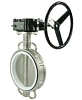 Затвор дисковый поворотный DN.ru WBV3232P-2W-Fb-H Ду40 Ру16 межфланцевый, корпус - нержавеющая сталь 316L, диск - нержавеющая сталь 316L, уплотнение - PTFE, с редуктором RDN RQN1-150Z-T24 Москва