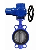 Затвор дисковый поворотный DN.ru WBV1132N-2W-Fb-H Ду300 Ру16, корпус - чугун GG25, диск - нержавеющая сталь 316L, уплотнение - NBR, с электроприводом DN.ru QT-EX-060M-O2-380VAC-У1 380В Москва