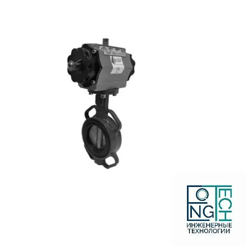 Затвор поворотный дисковый с пневмоприводом ABRA 826 двойного действия Quifer KP (-29°C...+80°C) Ду 32-300 Затвор поворотный дисковый с пневмоприводом ABRA 826 двойного действия Quifer KP (-29°C...+80°C) Ду 32-300 Москва