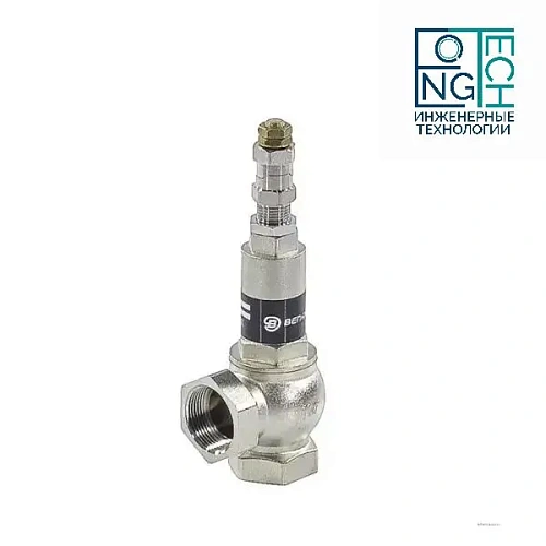 Клапан предохранительный угловой латунь никель Ру16 Benarmo Клапан предохранительный угловой латунь никель Ру16 Benarmo Москва