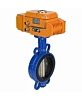 Затвор дисковый поворотный DN.ru WBV1413E-2W-Fb-H Ду250 Ру16, корпус - чугун GGG50, диск - чугун GGG40, уплотнение - EPDM, с электроприводом DN.ru QT-N-040EM-B1-220VAC-У1 220В (0-10В) HARK Москва