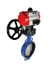 Затвор дисковый поворотный DN.ru WBV1413E-2W-Fb-H Ду300 Ру16, корпус - чугун GGG50, диск - чугун GGG40, уплотнение - EPDM, с пневмоприводом DN.ru PA-DA-140 двойного действия, пневмораспределителем 4М310-08 220В NAMUR, ручным дублером MON4-1200-T54-ISO Москва