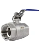 Кран шаровой DN.ru BV3232P(2pс)-FP-T-H Ду32 Ру63 полнопроходной двухходовой, нержавеющая сталь 316 CF8M, внутренняя резьба, уплотнение - PTFE, ручка-рычаг Москва