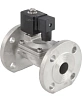 Клапан электромагнитный DN.ru VS631-EF-NC-220VAC Ду25 Ру10, соленоидный двухходовой, корпус - нержавеющая сталь 304, уплотнение - EPDM, фланцевый, нормально-закрытый, пилотный, катушка - 220В Москва