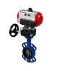 Затвор дисковый поворотный DN.ru WBV1413E-2W-Fb-H Ду100 Ру16, корпус - чугун GGG50, диск - чугун GGG40, уплотнение - EPDM, с пневмоприводом DN.ru PA-DA-083 двойного действия, пневмораспределителем 4М310-08 220В NAMUR, ручным дублером MON2-450-T28-ISO Москва