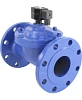 Клапан электромагнитный DN.ru VS610-EF-NC-220VAC Ду80 Ру10, соленоидный двухходовой, корпус - чугун, уплотнение - EPDM, фланцевый, нормально-закрытый, пилотный, катушка - 220В Москва