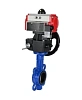 Затвор дисковый поворотный DN.ru WBV1132N-2W-Fb-H Ду50 Ру16, корпус - чугун GG25, диск - нержавеющая сталь 316L, уплотнение - NBR, с пневмоприводом PA-DA-065 двойного действия, пневмораспределителем 4М310-08 220В NAMUR, ручным дублером MON1-250-T26-ISO Москва