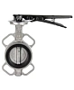 Затвор дисковый поворотный DN.ru WBV3232N-2W-Fb-H Ду80 Ру16 межфланцевый, корпус - нержавеющая сталь 316L, диск - нержавеющая сталь 316L, уплотнение - NBR, с рукояткой, квадрат 9х9, F05 Москва