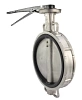 Затвор дисковый поворотный DN.ru WBV3232E-2W-Fb-H Ду200 Ру16 межфланцевый, корпус - нержавеющая сталь 316L, диск - нержавеющая сталь 316L, уплотнение - EPDM, с рукояткой, квадрат 17х17, F10 Москва