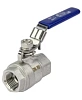 Кран шаровой DN.ru BV3232P(2pс)-FP-T-H Ду15 Ру63 полнопроходной двухходовой, нержавеющая сталь 316 CF8M, внутренняя резьба, уплотнение - PTFE, ручка-рычаг Москва
