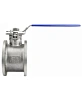 Кран шаровой DN.ru BV3232P-FP-Fb-ISO-H Ду100 Ру16, корпус - нержавеющая сталь 316, уплотнение - PTFE, полнопроходной, межфланцевый, с ISO-фланцем и рукояткой,  короткий корпус L=150мм, 17х17,  F07/F10 Москва