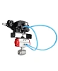 Кран шаровой DN.ru BV3232P(2pc)-FP-T-ISO-H Ду50 Ру63, полнопроходной вн. резьба, нержавеющая сталь SS316, уплотнение - PTFE, с пневмоприводом PA-SA-105 с возвратными пружинами и с электропневматическим поворотным позиционером YT-1000RSN с обратной связью Москва