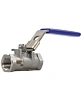 Кран шаровой DN.ru BV3232P-SP-T-H Ду8 Ру63 стандартнопроходной двухходовой, нержавеющая сталь SS316, внутренняя резьба, уплотнение - PTFE, ручка-рычаг Москва