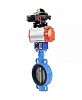 Затвор дисковый поворотный DN.ru WBV1432N-2W-Fb-H Ду250 Ру16, корпус - чугун GGG50, диск - нержавеющая сталь 316L, уплотнение - NBR, с пневмоприводом DN.ru PA-SA-210 с возвратными пружинами, с БКВ APL-510N-EX Москва