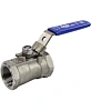 Кран шаровой DN.ru BV3232P-SP-T-H Ду20 Ру63 стандартнопроходной двухходовой, нержавеющая сталь SS316, внутренняя резьба, уплотнение - PTFE, ручка-рычаг Москва